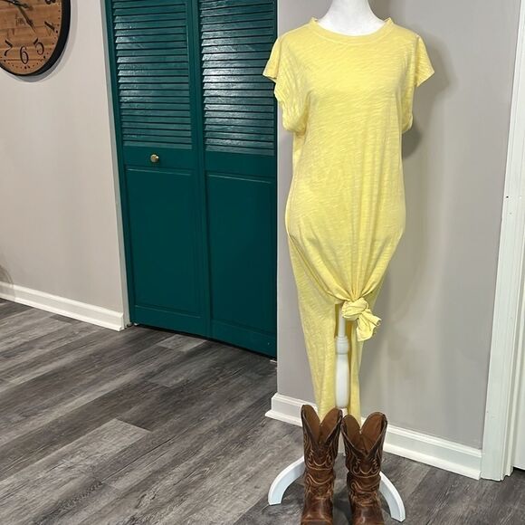 The Normal Brand Vintage Slub Tee Dress midi yellow - 100% cotton - XS/S - Picture 7 of 16